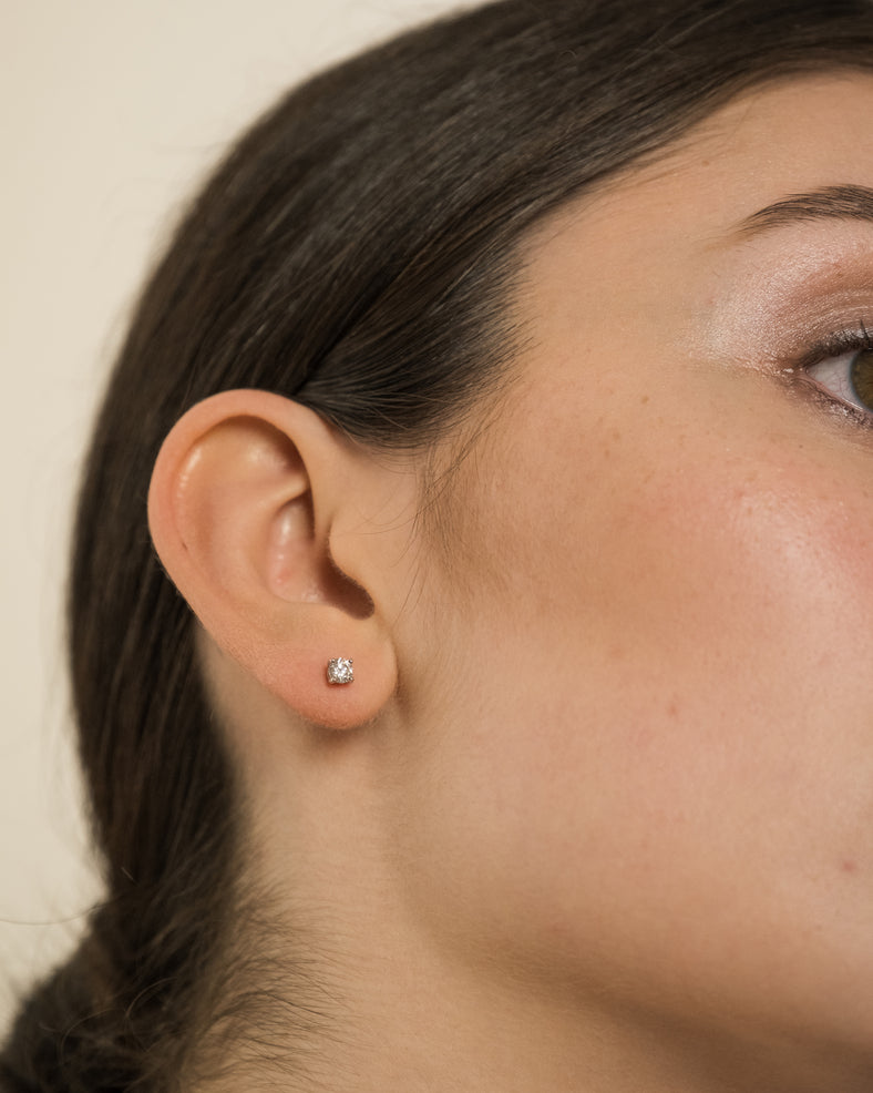 Orecchino Singolo Punto Luce Simona argento-Veramé