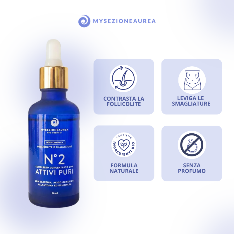 N°2 PURE WIRKSTOFFE Follikulitis und Dehnungsstreifen - KÖRPERKOMPLEX