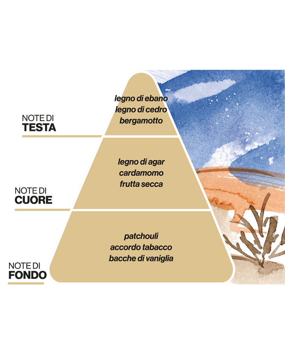 Diffusore per Ambienti NOTTE NEL DESERTO - Legni e Tabacco - DOMEA PAESAGGI OLFATTIVI
