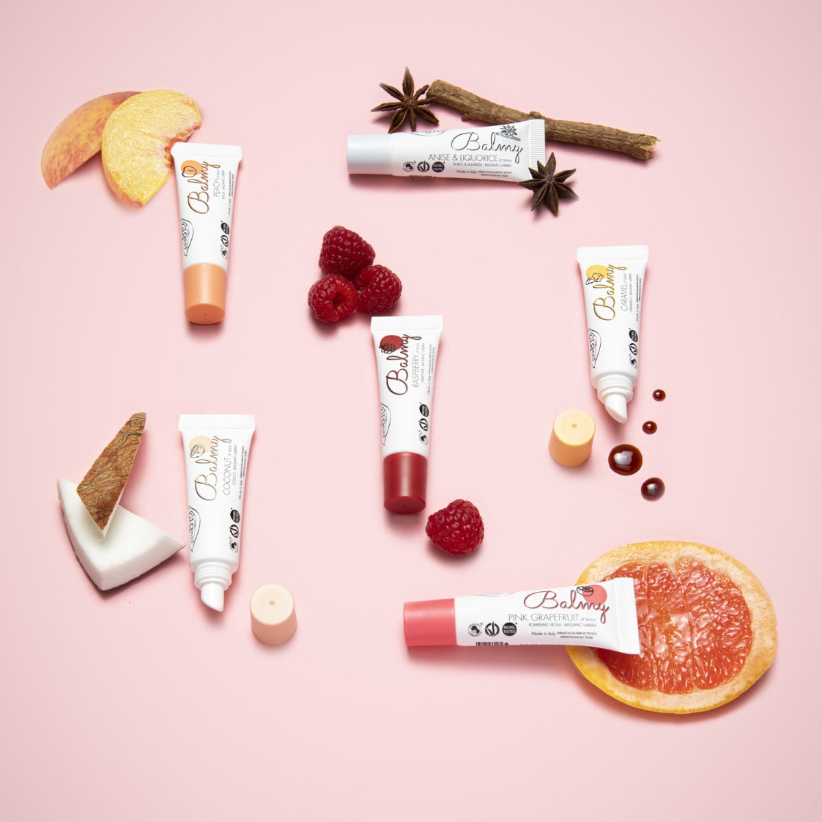 BALMY - Balsamo Labbra Cremoso puroBIO - 6 gusti