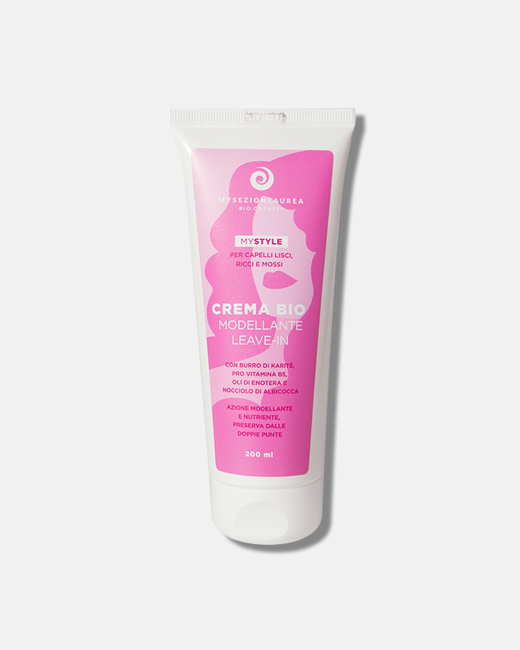 Crema bio modellante leave-in per capelli lisci, ricci e mossi MY STYLE