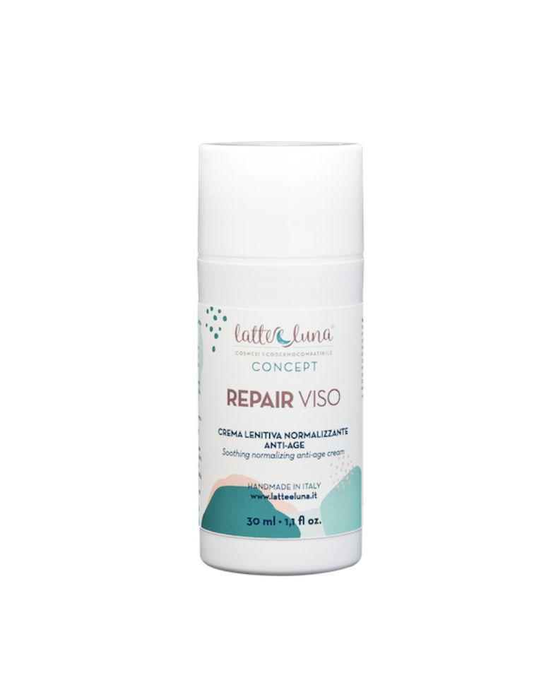 REPAIR VISO - CREMA LENITIVA NORMALIZZANTE ANTI-AGE - LATTE E LUNA