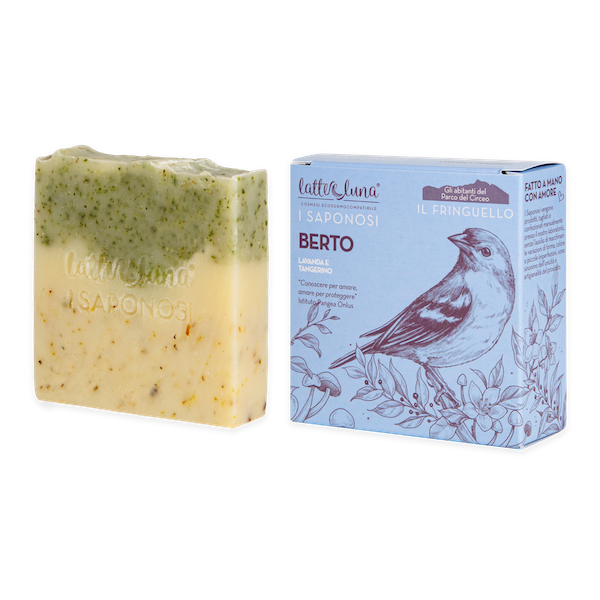 I SAPONOSI Latte e Luna - Saponi vegetali naturale realizzati a mano - 5 varianti -BERTO - LAVANDA E TANGERINO