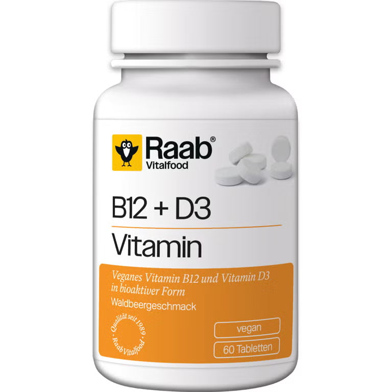 Vitamine B12 + D3, 60 compresse - Raab