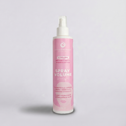 Aktives Volumenspray für plattes Haar und Inversionsmethode MY VOLUME