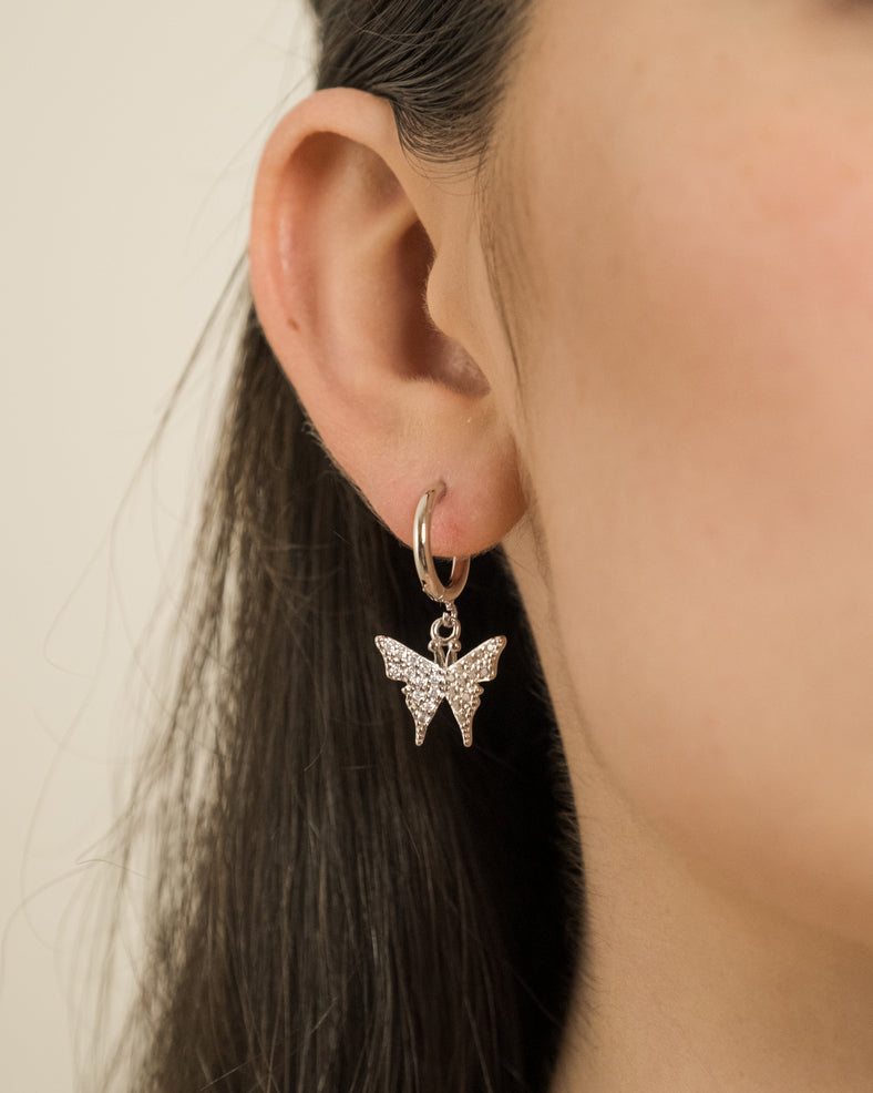 Orecchini Pendenti Farfalle Valentina argento-Veramé