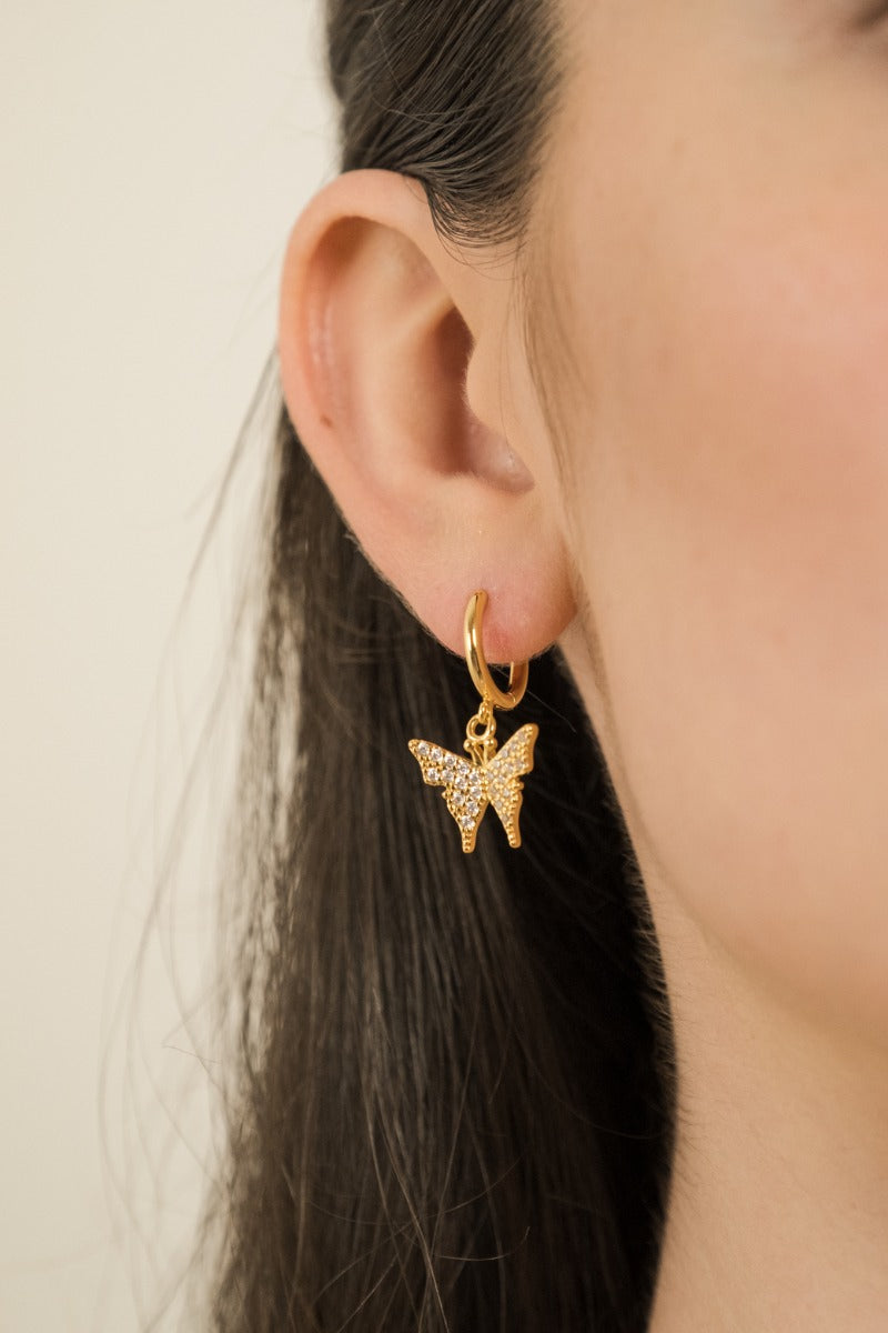 Orecchini Pendenti Farfalle Valentina Oro-Veramé