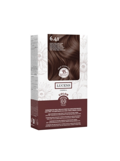 6.41 - biondo scuro rame cenere - Tinta Permanente naturale senza ammoniaca (sostituisce 6.77)