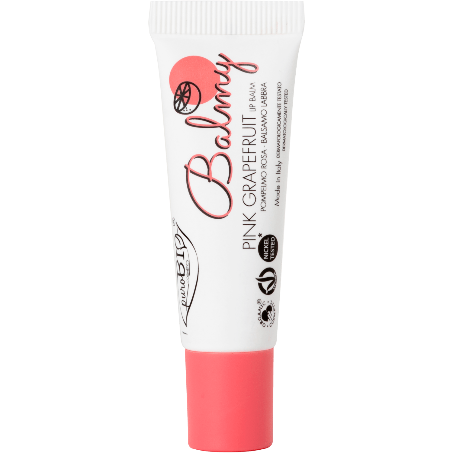 BALMY - Balsamo Labbra Cremoso puroBIO - 6 gusti-02 Pompelmo rosa