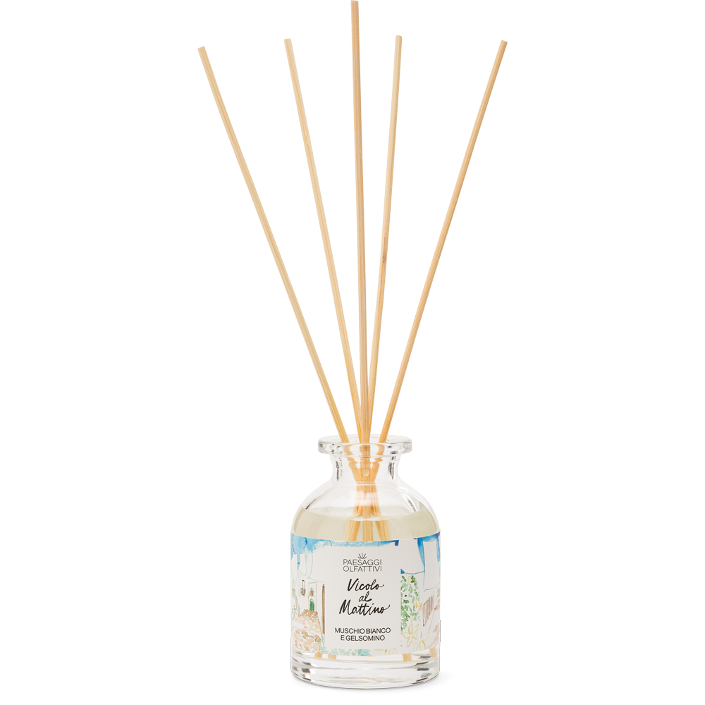 Diffusore per Ambienti VICOLI AL MATTINO - Muschio Bianco e Gelsomino - DOMEA PAESAGGI OLFATTIVI