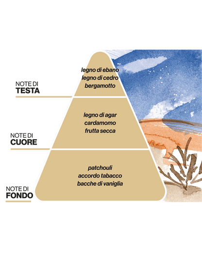 Diffusore per Ambienti NOTTE NEL DESERTO - Legni e Tabacco - DOMEA PAESAGGI OLFATTIVI