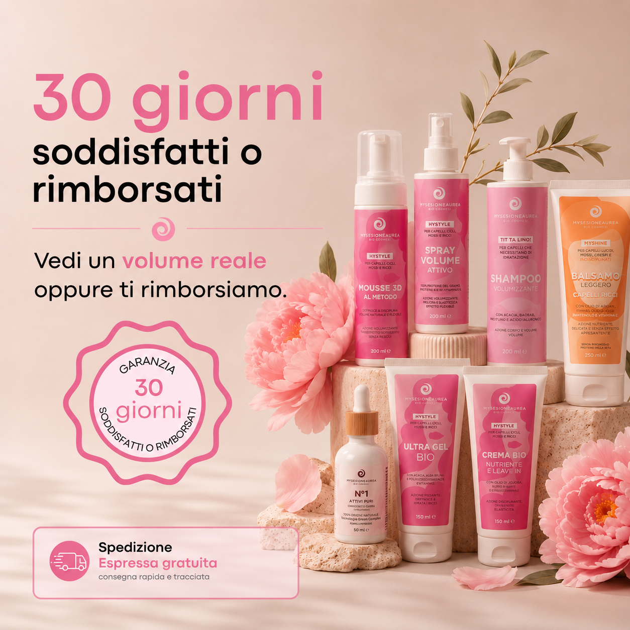 Kit VOLUME per Capelli Ricci, crespi e rovinati