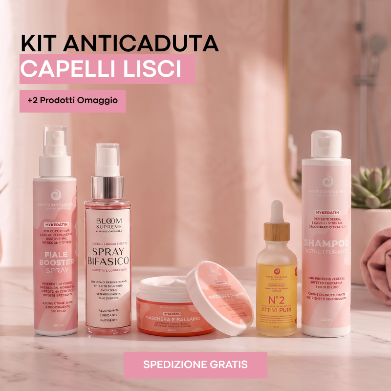 KIT anticaduta per capelli Lisci