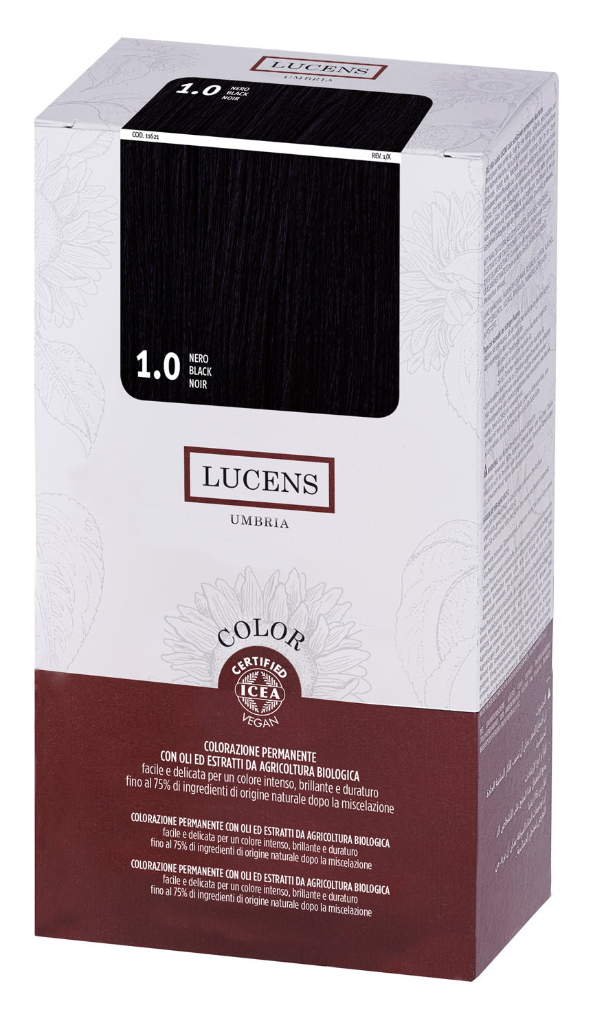 1.0 Nero Lucens - Tinta Permanente naturale senza ammoniaca