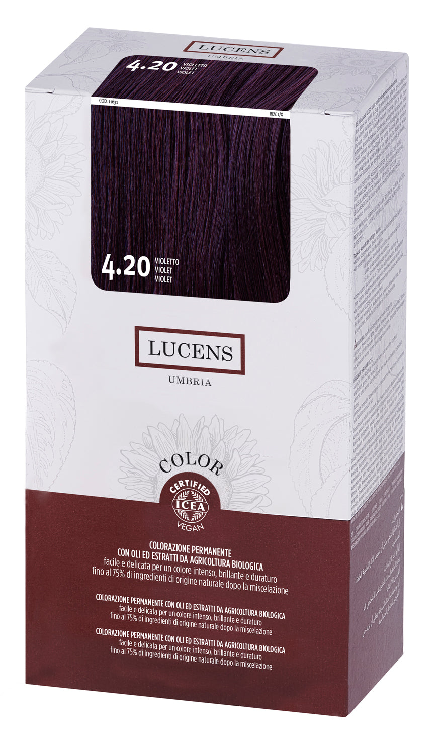 4.20 Violetto Lucens – Natürliche permanente Haarfarbe ohne Ammoniak 