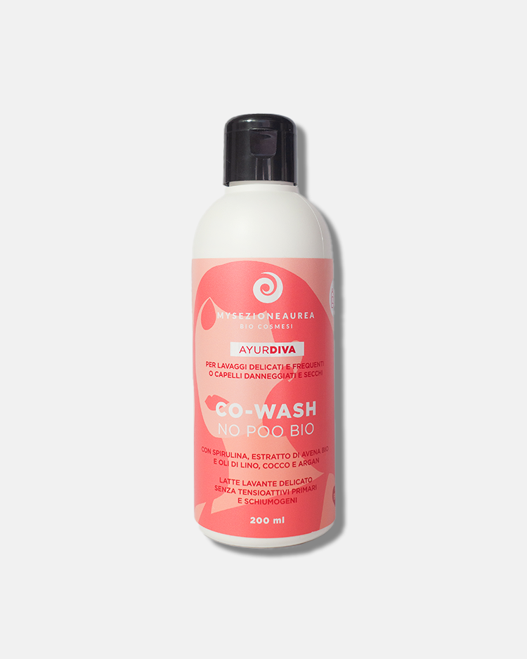 COWASH no poo Bio per lavaggi frequenti o capelli danneggiati e secchi AYURDIVA-200 ml