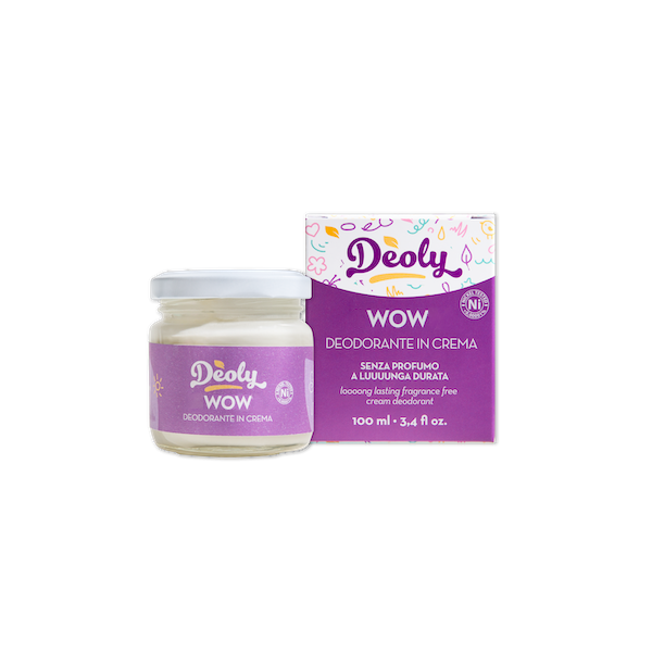 DEOLY SO WOW Deodorante in crema senza profumo a lunga durata - LATTE E LUNA