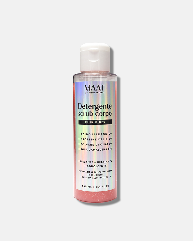 Bagnoschiuma detergente SCRUB corpo - PINK VIBES | MAAT by MYSEZIONEAUREA