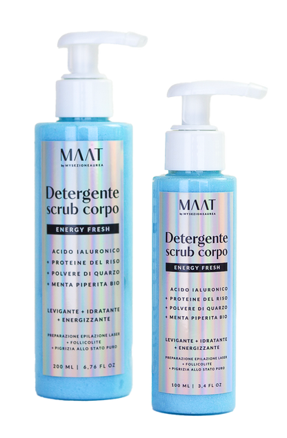 Bagnoschiuma detergente SCRUB corpo - ENERGY FRESH | MAAT by MYSEZIONEAUREA