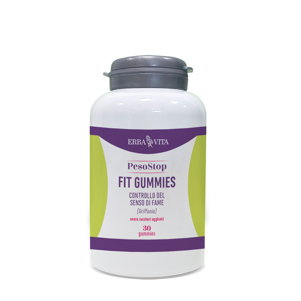 FIT GUMMIES Peso Stop Erba Vita - Gommose per fame nervosa e controllo del peso
