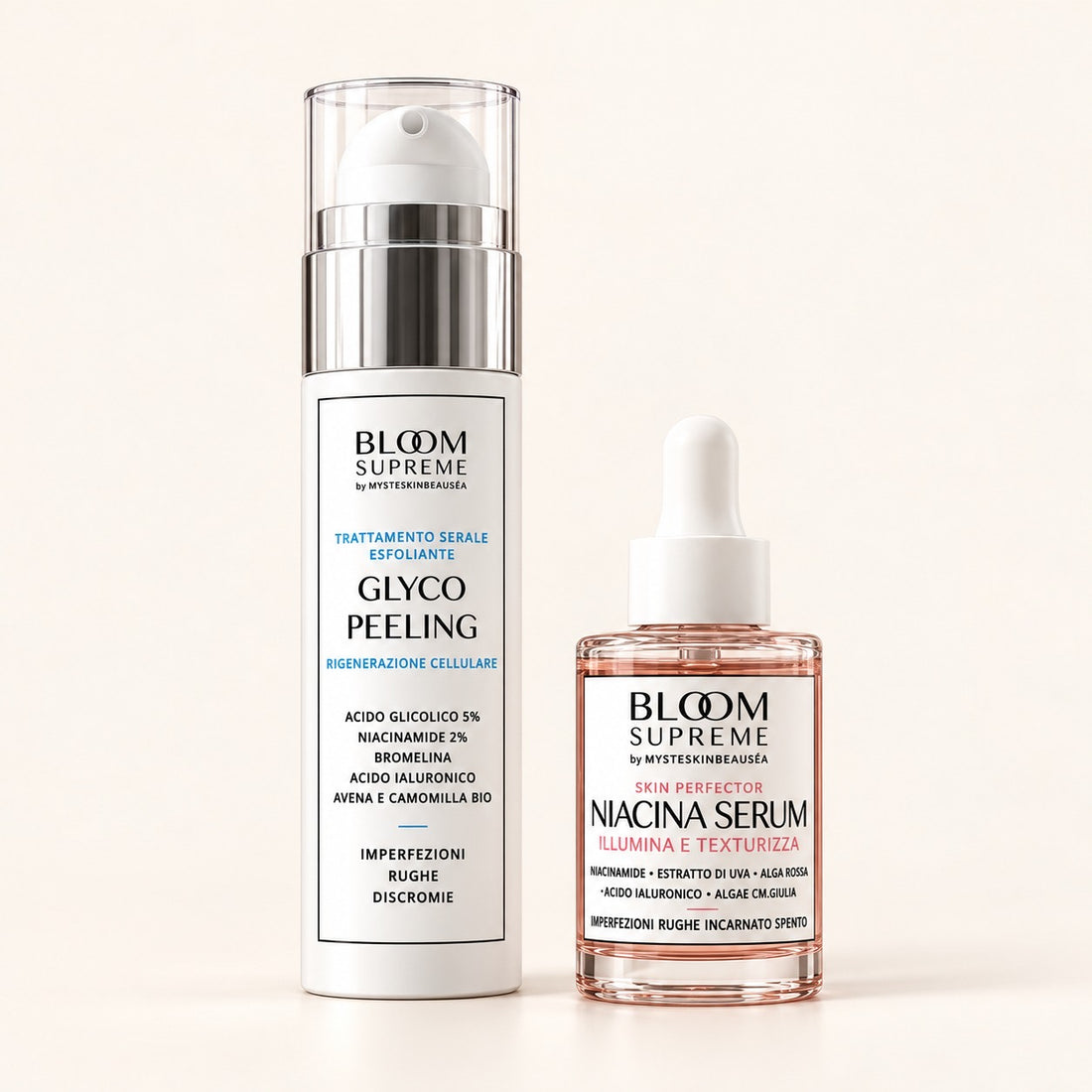 Kit Esfoliante e Illuminante GLYCO PEELING + Siero NIACINAMIDE