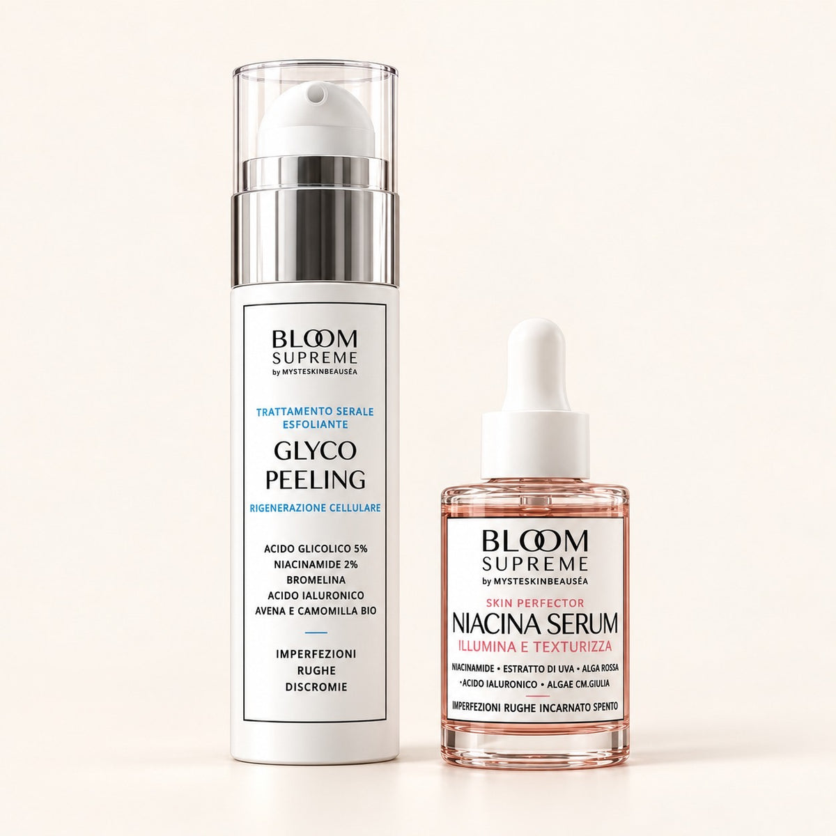 Kit Esfoliante e Illuminante GLYCO PEELING + Siero NIACINAMIDE