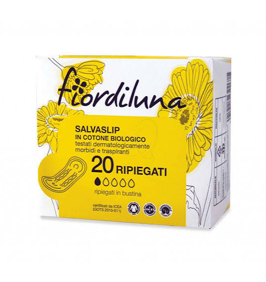 FIORDILUNA Salvaslip Ripiegati - Cotone Biologico