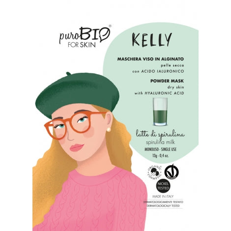 KELLY - Maschera Viso Peel-off Alginato Pelle Secca - PuroBIO