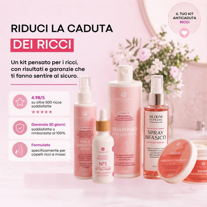 KIT anticaduta completa che rinforza i tuoi ricci dalla radice alle punte