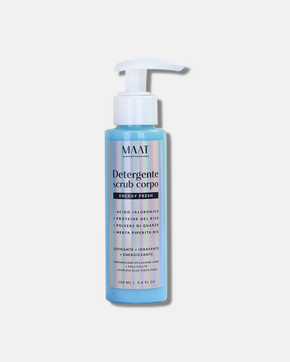 Bagnoschiuma detergente SCRUB corpo - ENERGY FRESH | MAAT by MYSEZIONEAUREA-100 ml