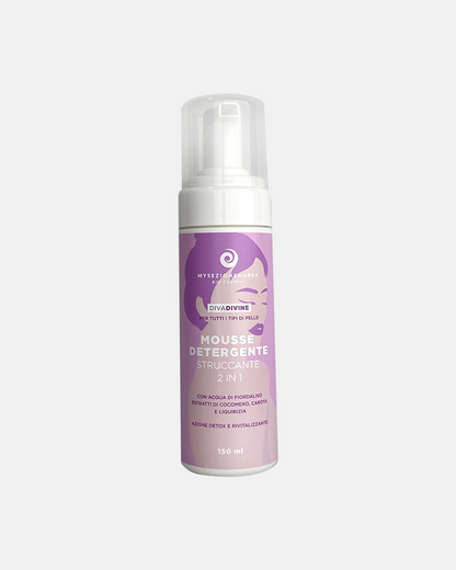 MOUSSE detergente e struccante 2in1 per tutti i tipi di pelle DIVA DIVINE 
