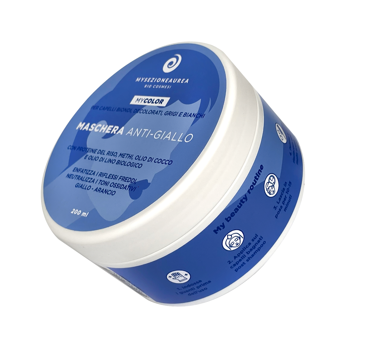 Maschera Anti-Giallo per capelli biondi, decolorati, grigi e bianchi MY COLOR