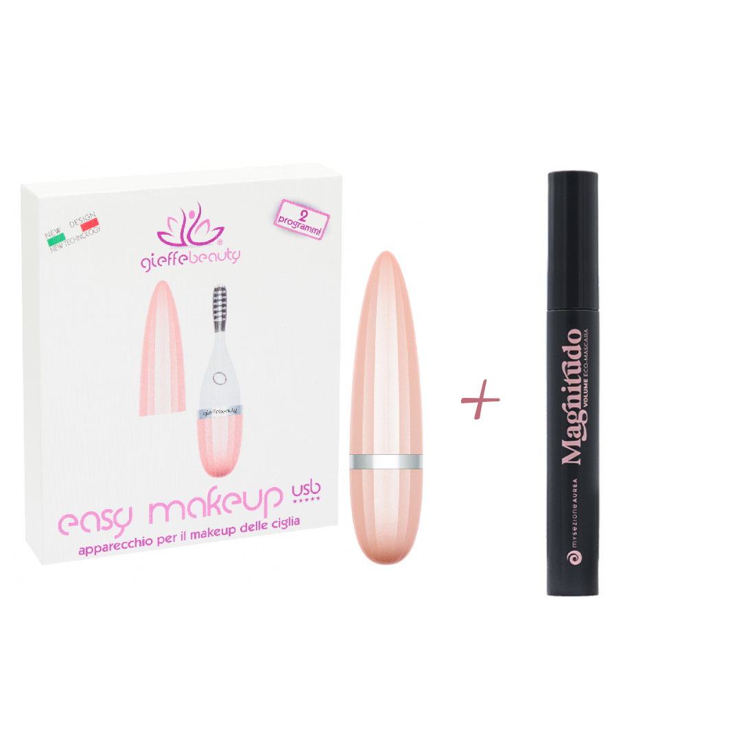 Piegaciglia elettrico EASY MAKEUP e Mascara Volumizzante Eco