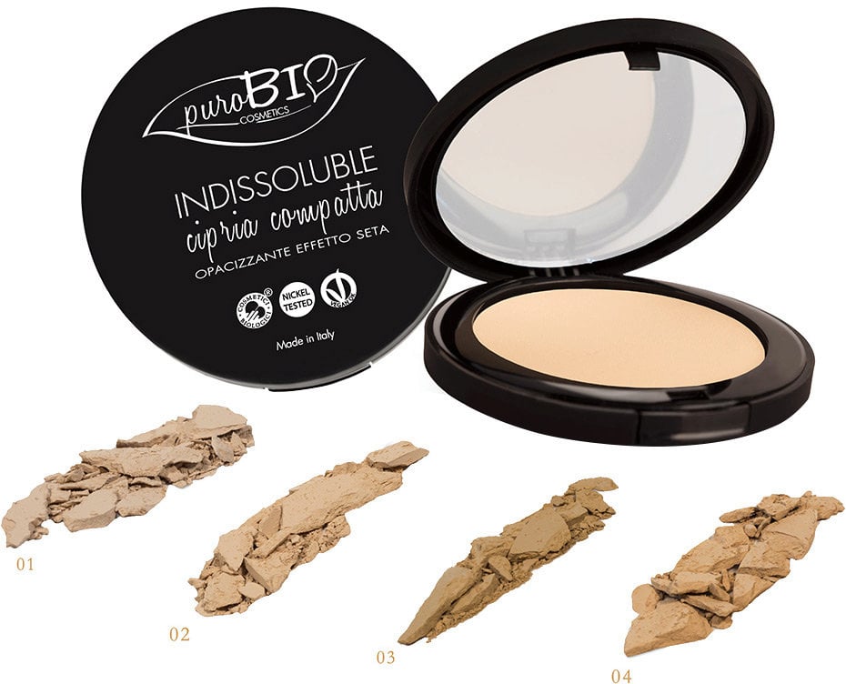 Cipria compatta puroBIO - 4 colori