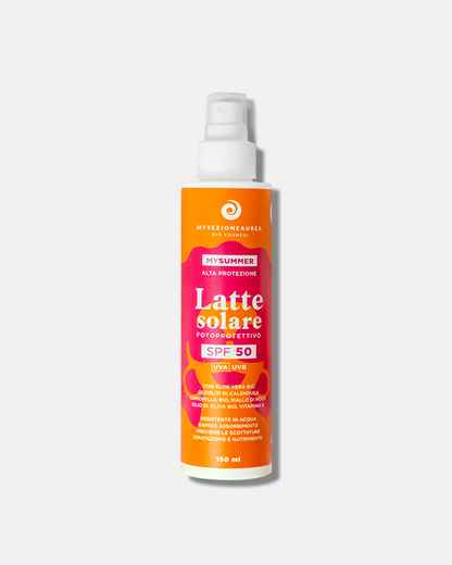 Latte Solare SPF 50 Fotoprotettivo – MY SUMMER