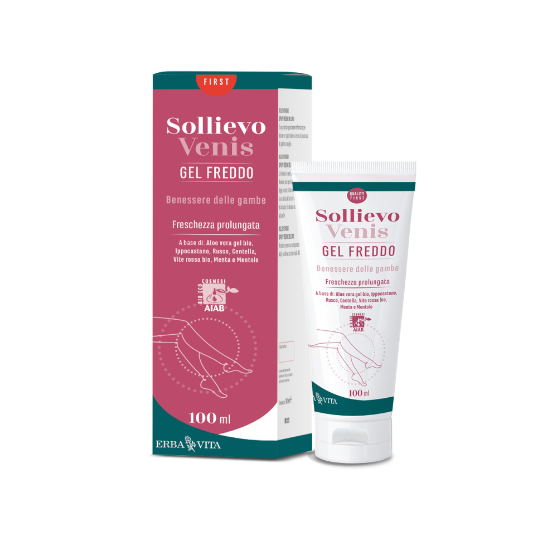 SOLLIEVO VENIS GEL FREDDO - Erba Vita - gel defaticante gambe pesanti e gonfie